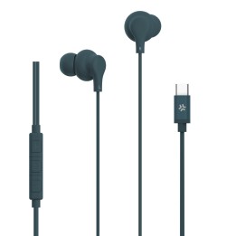 Auriculares CELLY Earphones USB-C Azul (UP1600TYPECBL)