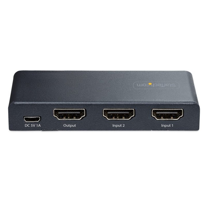 StarTech Switch Conmutador HDMI 2 Puertos 8K con Selector HDMI 2.1 UHD de 4K a 120Hz/8K 60Hz HDR10+