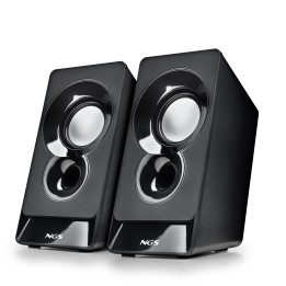 Altavoces NGS 2.0 12W Jack 3.5mm USB-A Negros (SB210)