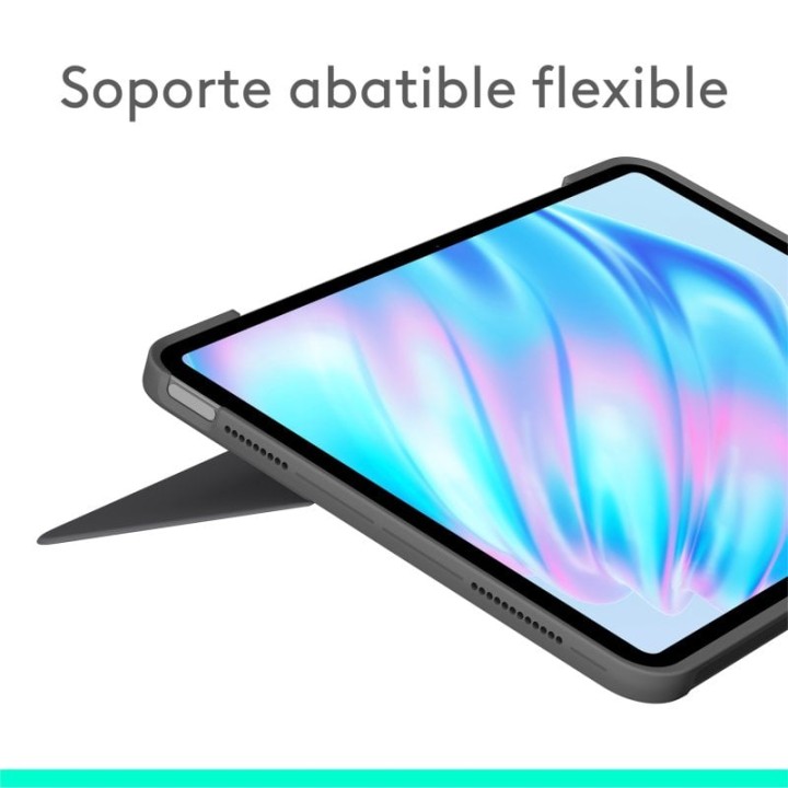 Logitech Combo Touch Funda con Teclado Español Gris Oxford para iPad Air 11" (M2, M3, M4)/Air 5ª Gen