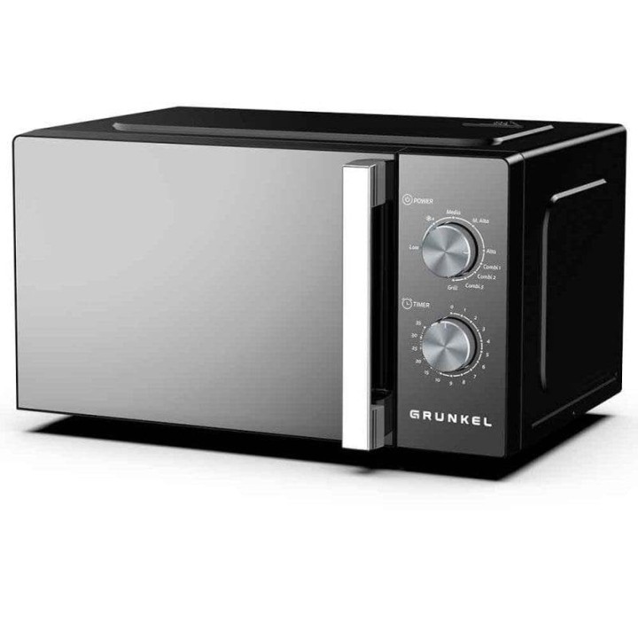 Microondas Grunkel MWG-20ESPEJO 20 Litros 700W con Grill 800W y Temporizador