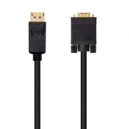 Cable Conversor Nanocable DisplayPort a VGA 1 m Blindado en Oro