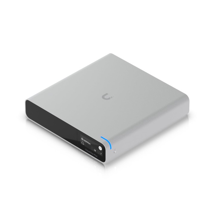 Barebone Ubiquiti CloudKey Plus ARM Cortex Aluminio MicroSD OLED Rack/Desktop