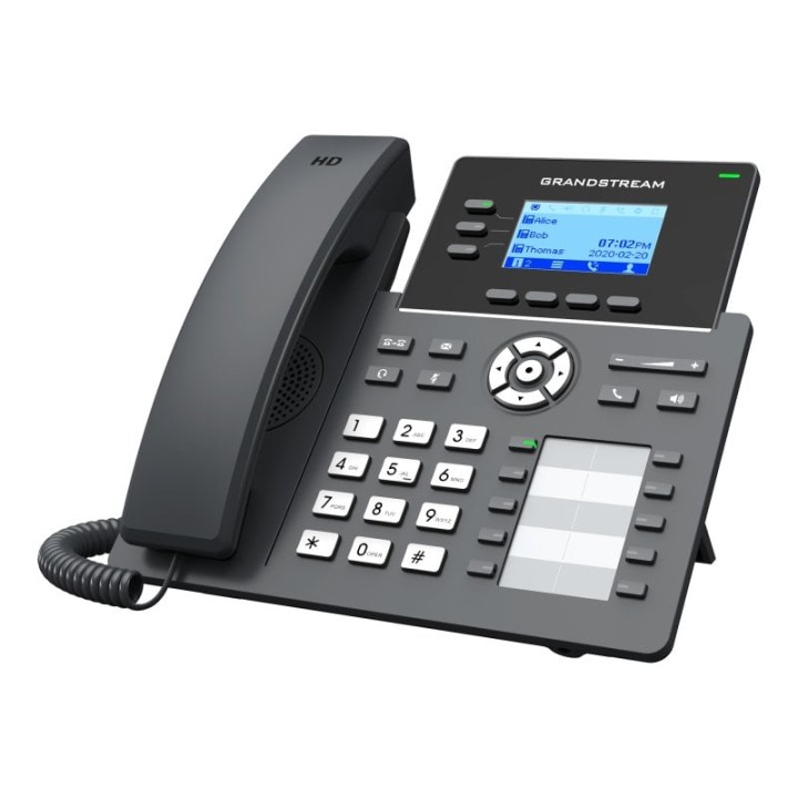 Teléfono IP Grandstream Networks GRP2604P 3 líneas LCD Gigabit Ethernet 2000 contactos Negro