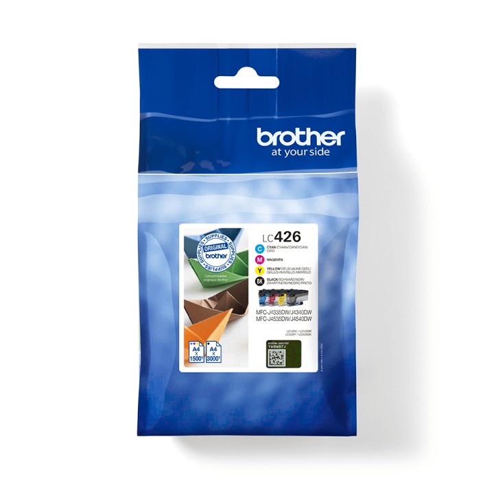 Tinta BROTHER Pack Negro/Color 3000/1500 pág (LC426VAL)