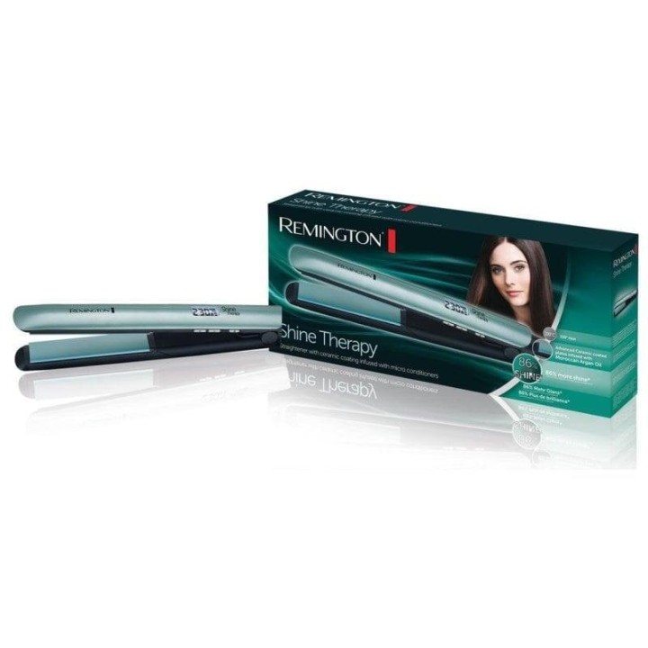 Remington Shine Therapy Plancha de Pelo Cerámico con Aceite de Argán