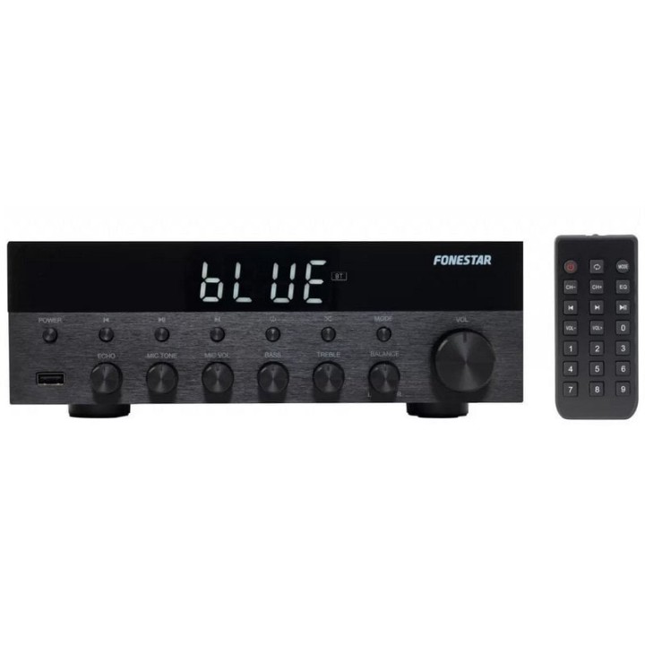Fonestar AS-1515 Amplificador Estéreo Hi-Fi 15+15W RMS Bluetooth/USB/FM