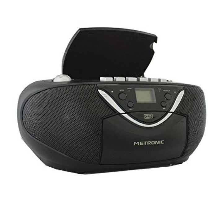 Metronic Radio CD con Cassete MP3 Negro
