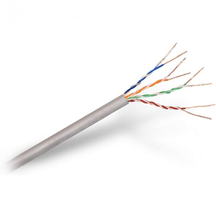 Aisens Bobina Cable de Red RJ45 Cat.5E UTP AWG24 Rígido 305m Gris