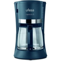 Ufesa CG7114 Capriccio Cafetera de Goteo 6 Tazas Negra