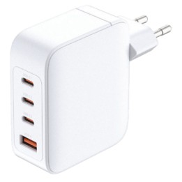 Cargador D-Link 140W 1xUSB-A 3xUSB-C Blanco (DCF-141/E)