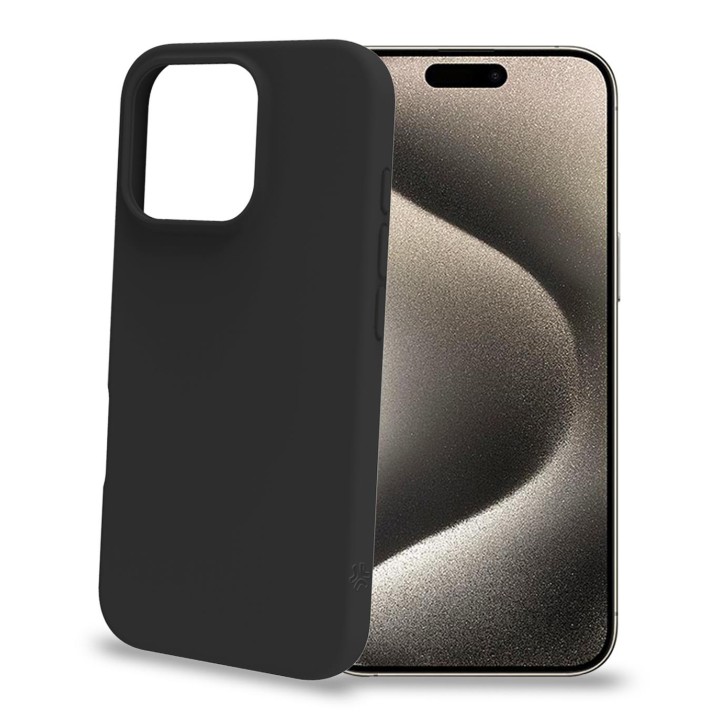 Funda CELLY Cromo iPhone 16 Pro Negro (CROMO1079BK)