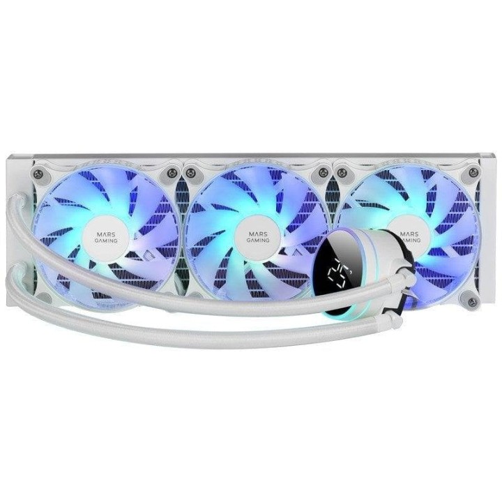 Mars Gaming ML-LCD360 Refrigeración Líquida AIO TDP 600W 3x Ventilador FDB ARGB Pantalla LCD Blanco