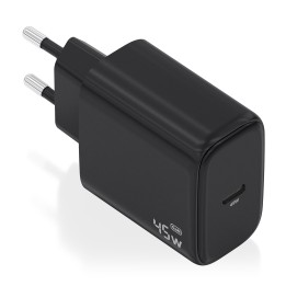 Cargador Pared AISENS GaN 45W USB-C Negro (A110-0970)