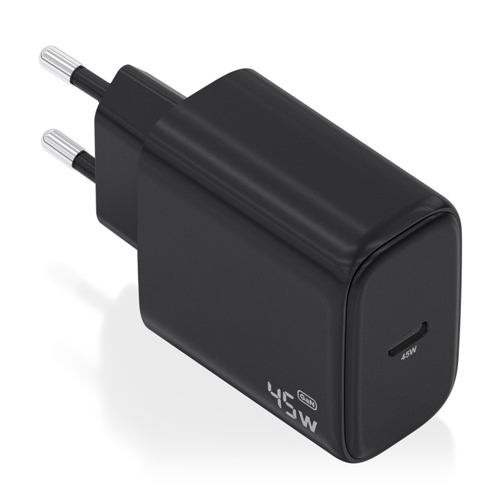 Cargador Pared AISENS GaN 45W USB-C Negro (A110-0970)