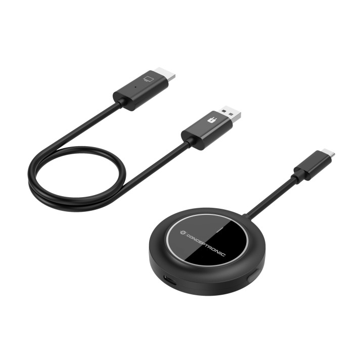 Transmisor CONCEPTRONIC USB-C a HDMI Negro (ATHERIC01B)