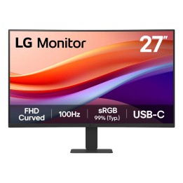 Monitor LG 27" FHD 100Hz Curvo USB-C HDMI (27U421A-B)