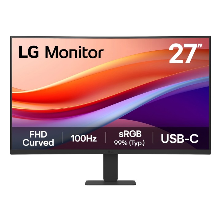 Monitor LG 27" FHD 100Hz Curvo USB-C HDMI (27U421A-B)