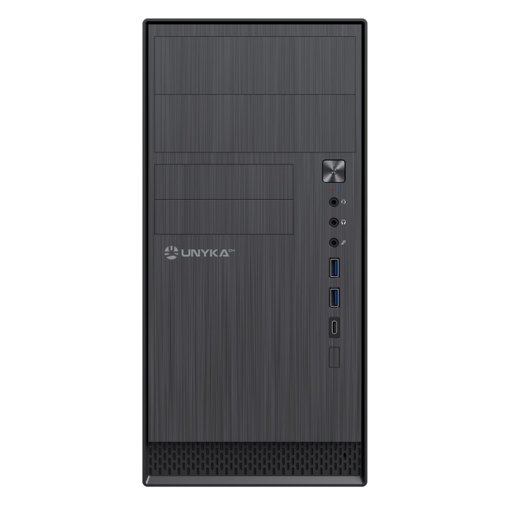 Caja UNYKA Aero C12 V2 USB-A/C mATX Negra (UK52110V2)