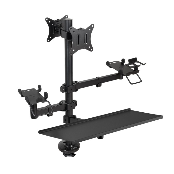 Soporte Mesa TooQ 2monitores/lector/terminal (TQPM0003)
