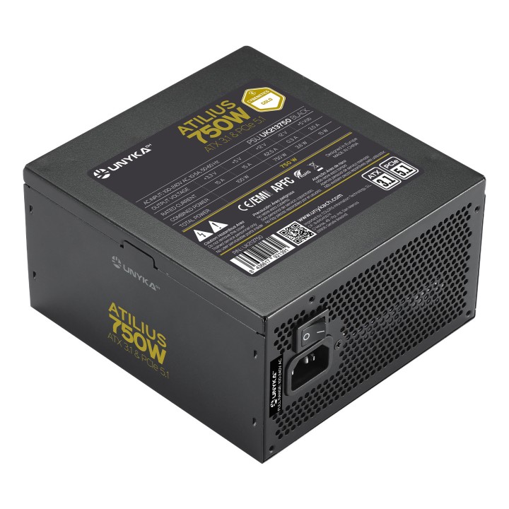 Fuente UNYKA ATILIUS 3.1 750W 120mm ATX (UK213750)