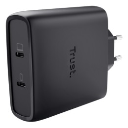 Cargador Trust Maxo GaN 100W 2xUSB-C Cable 2m (25527)