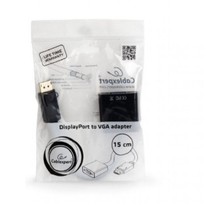 Cable Adaptador DisplayPort a VGA Negro