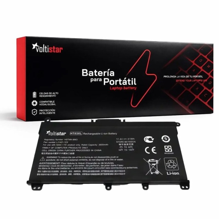 Voltistar Batería para HP 14-CE 14-CF 14-CK 14-CM 14-DG 14-DF HT03XL