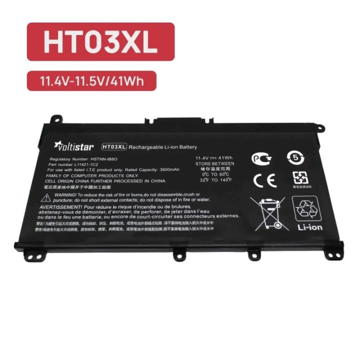 Voltistar Batería para HP 14-CE 14-CF 14-CK 14-CM 14-DG 14-DF HT03XL