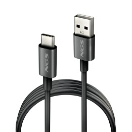 Cable NGS USB-A/M a USB-C/M 1m Negro (ZYRO-ACBLACK)