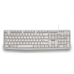 Teclado NGS QWERTY USB-A Blanco (HERITAGESPANISH)