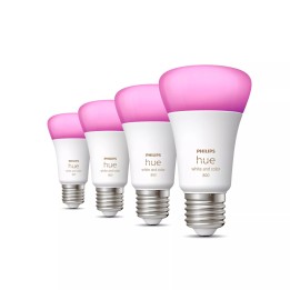 Bombilla Philips Hue LED E27 806L 4Unid. (929002489604)