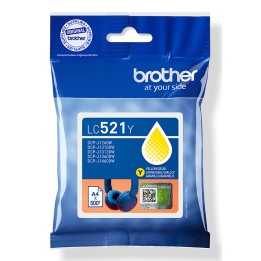 Tinta BROTHER Amarillo 500 páginas (LC521Y)