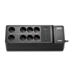 S.A.I. APC 500VA 300W 8xSchuko USB Negra (BE500G2-GR)
