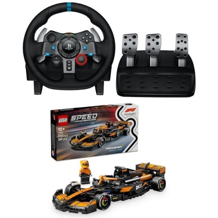 Logitech G29 Driving Force para PS5/PS4/PS3/PC Compatible con F1 23 & Gran Turismo 7 Volante