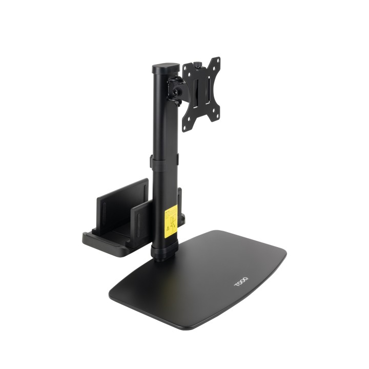 Soporte Mesa TooQ 17-27"+ Soporte Mini CPU (DB1128TN-B)