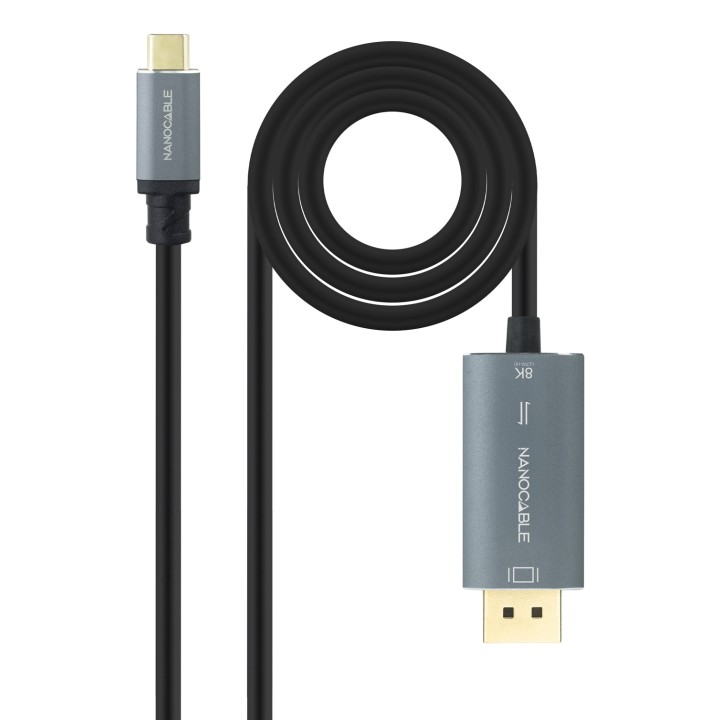 Nanocable USB-C/M a DP/M 8K 2m Negro (10.15.5022)