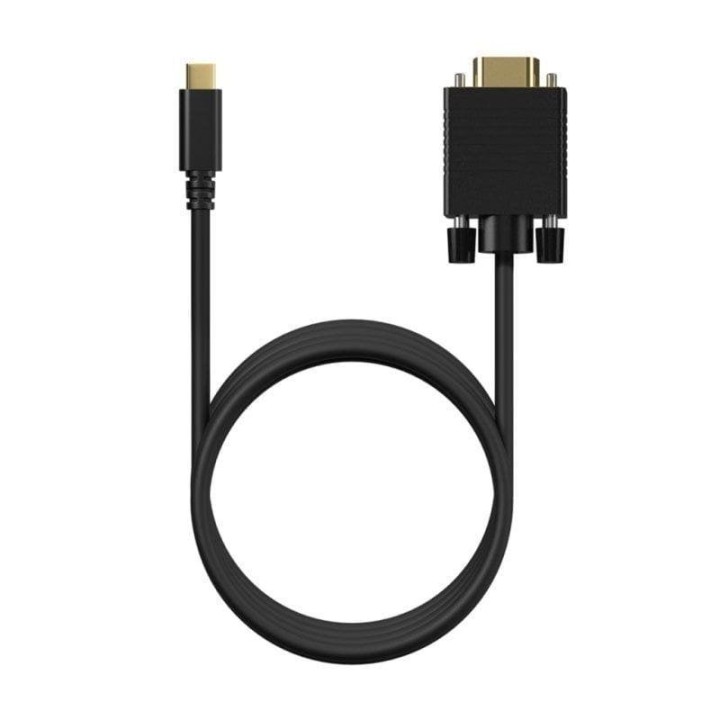 Adaptador de vídeo Aisens A109-0692 USB-C a VGA 0,8 m negro