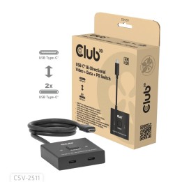 Switch Club 3D 8K UHD 2xUSB-C 2xDP Negro (CSV-2511)