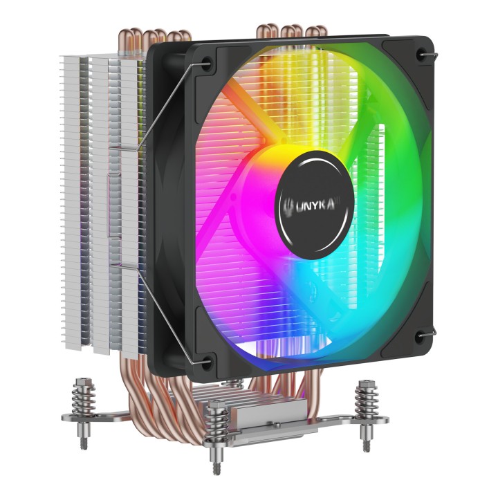 Ventilador CPU Unyka ARGB Unycool H60 Negro (UK326101)