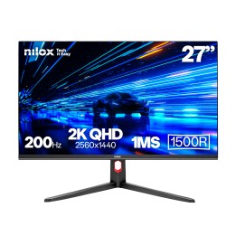 Monitor Nilox 27" HDMI DP 200Hz Curvo (NXM27CV2K2001)