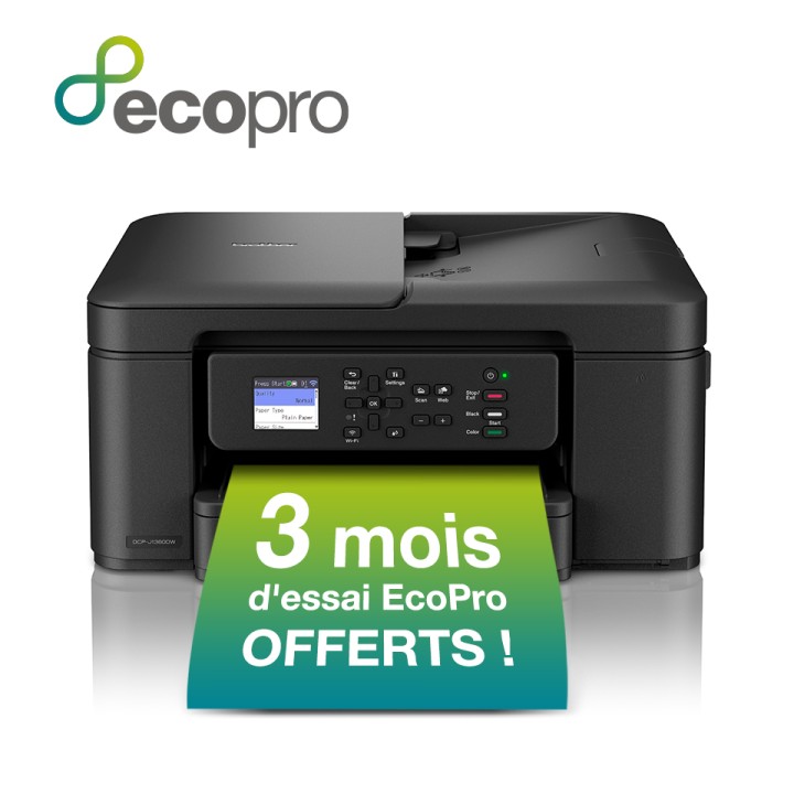 Multif BROTHER InkJet A4 Color WiFi Negra (DCP-J1360DW)