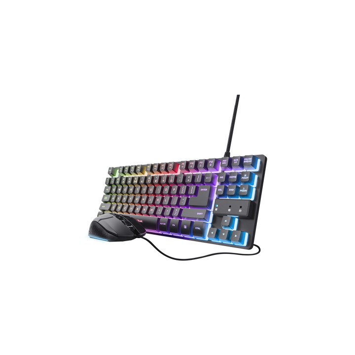 Teclado+Ratón Gaming Trust GXT 798 USB-A Negro (25638)