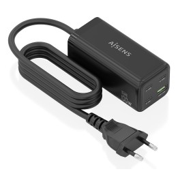 Cargador AISENS 100W 1xUSB-A 3USB-C (ASCH-100W4P054-BK)