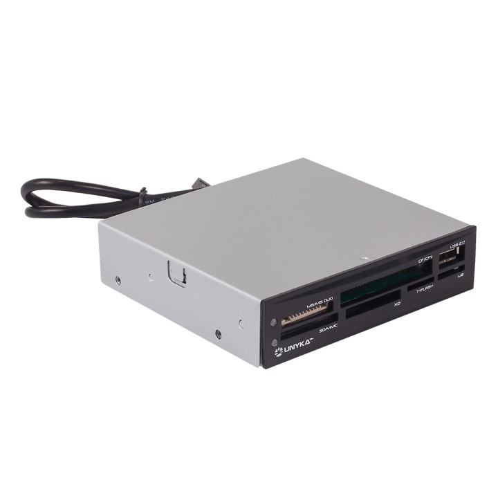 Lector Tarjetas UNYKA USB 2.0 3.5? Negro Bulk (50561)