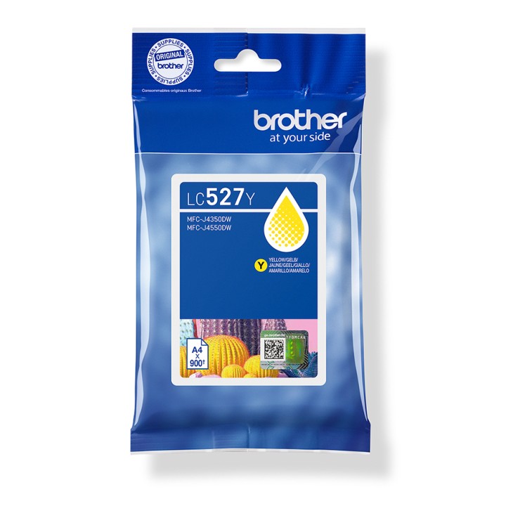 Tinta BROTHER Amarillo 900 páginas (LC527Y)