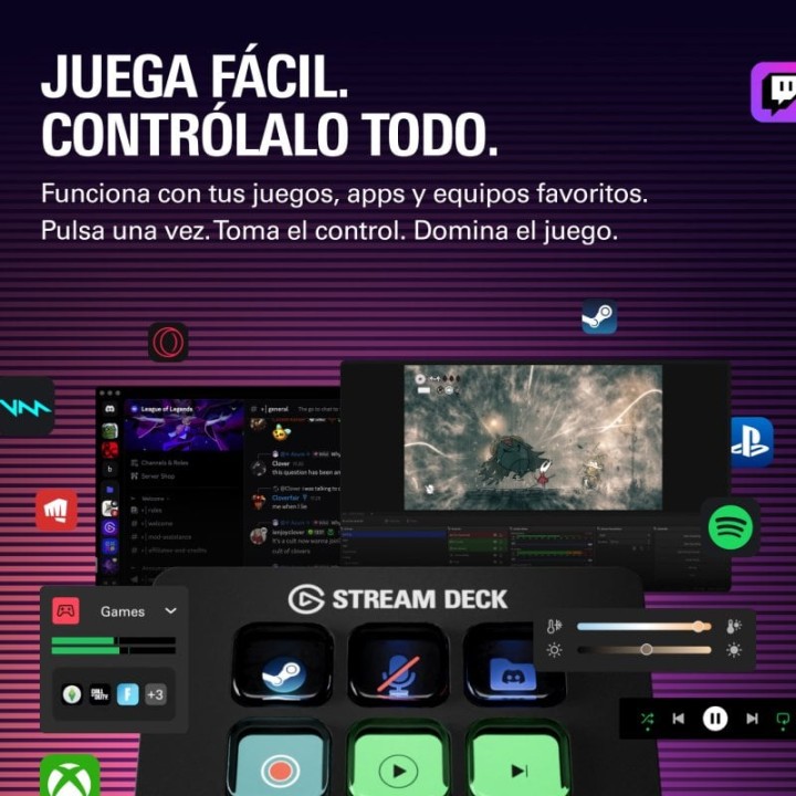 Elgato Stream Deck Mini Controlador compacto para jugadores ocasionales - Teclas personalizadas