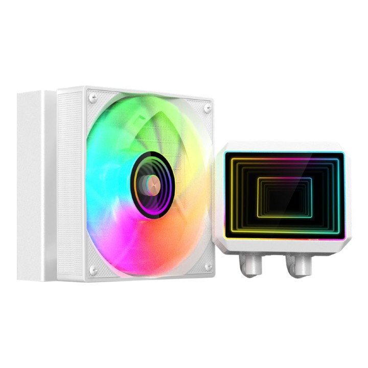 Ref. Líq. Mars Gaming Aio 300w ARGB Blanco (MLTWO120W)
