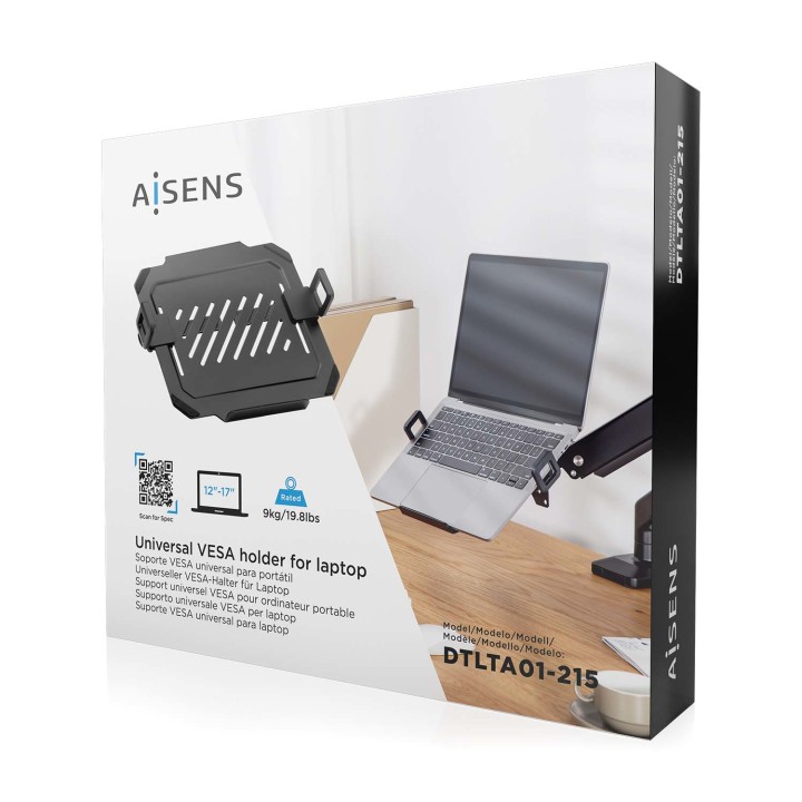 Soporte AISENS 12"-17" Máx. 9Kg Negro (DTLTA01-215)