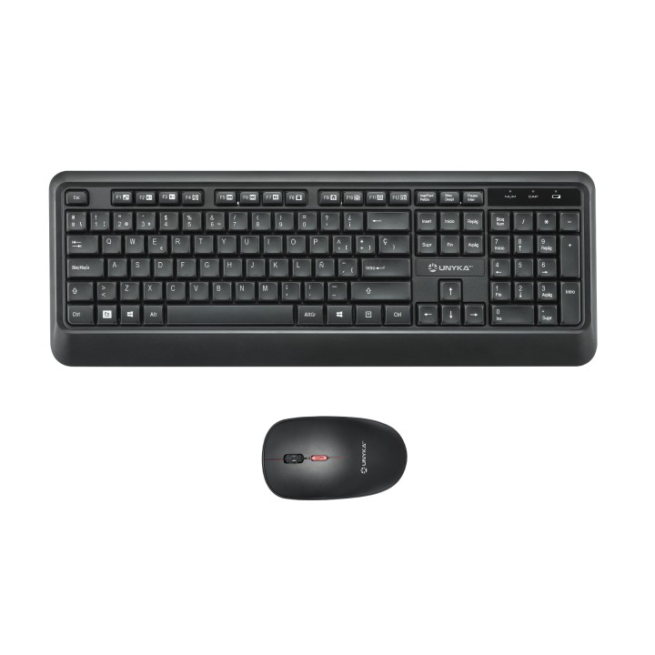 Teclado+Ratón Unyka Combo UK39 Wireless Negro (UK50547)